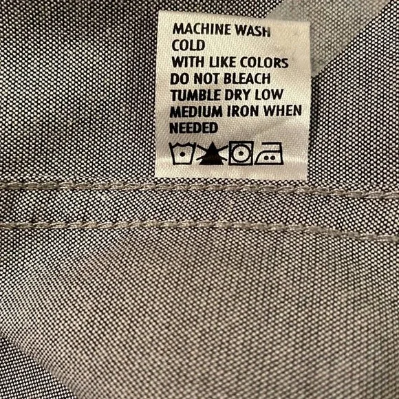 TRUTH.SUBSTANCE | Mens' short-sleeved button down shirt in grey Size Large - Picture 9 of 12